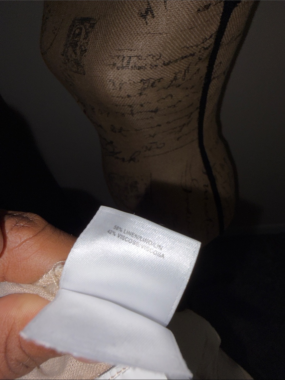 Anne Klein Sleeveless Tunic Dress in Light Beige - Picture 7 of 7